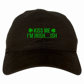 Kiss Me Im Irish Ish Funny St Patricks Day Mens Dad Hat