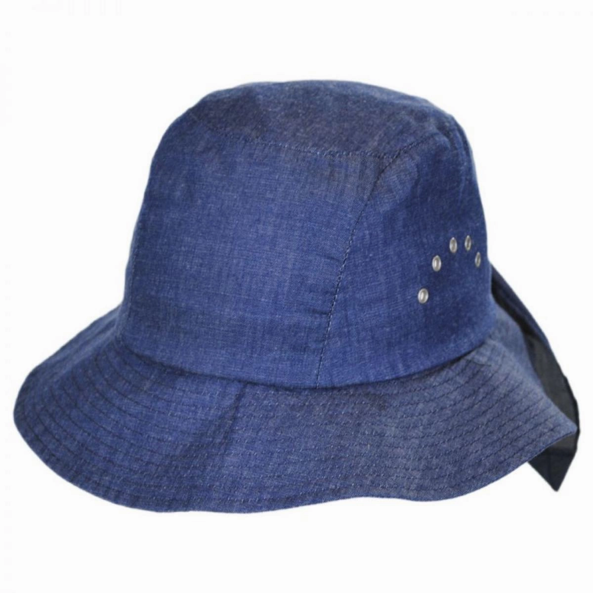 Knotted Cotton Cloche Hat
