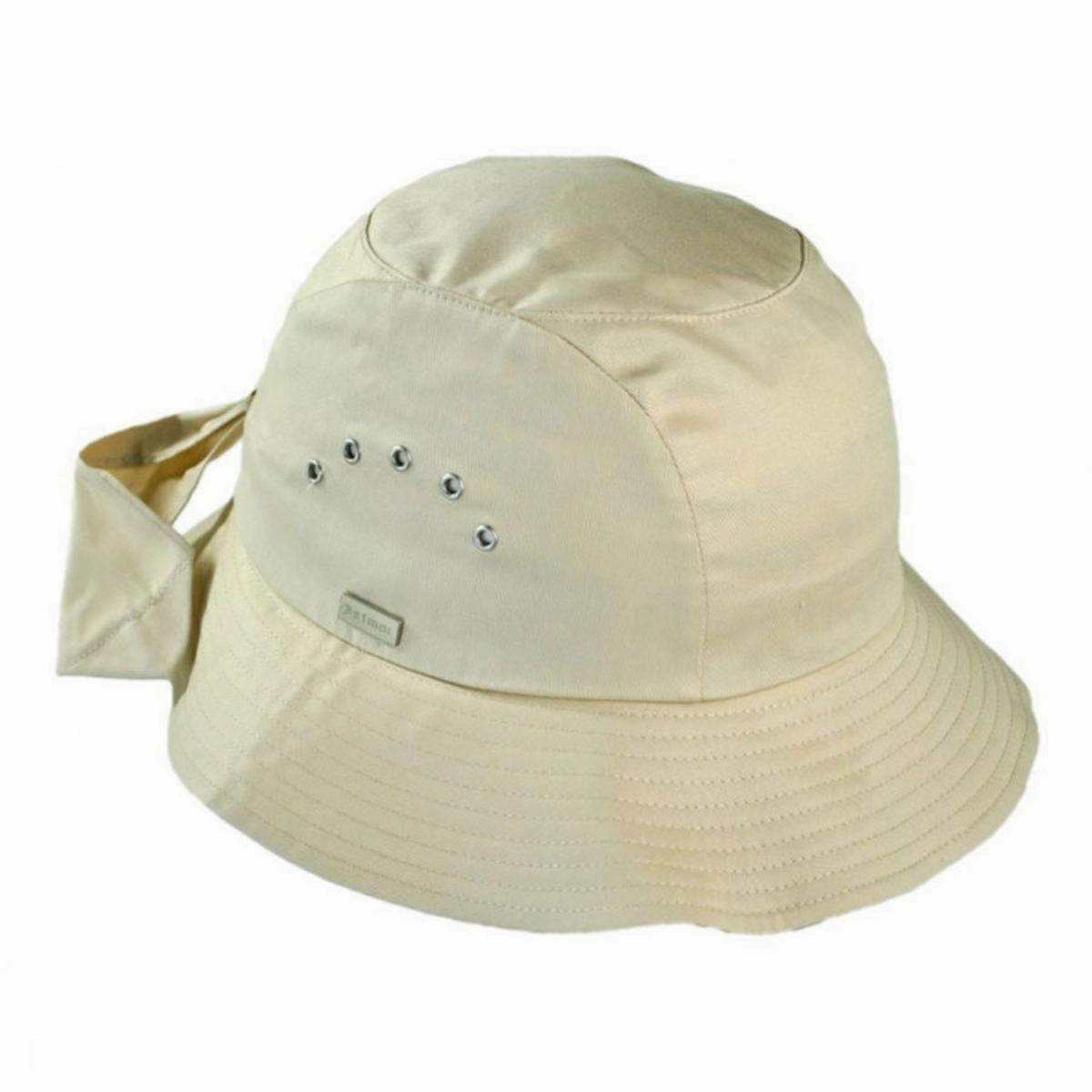 Knotted Cotton Cloche Hat