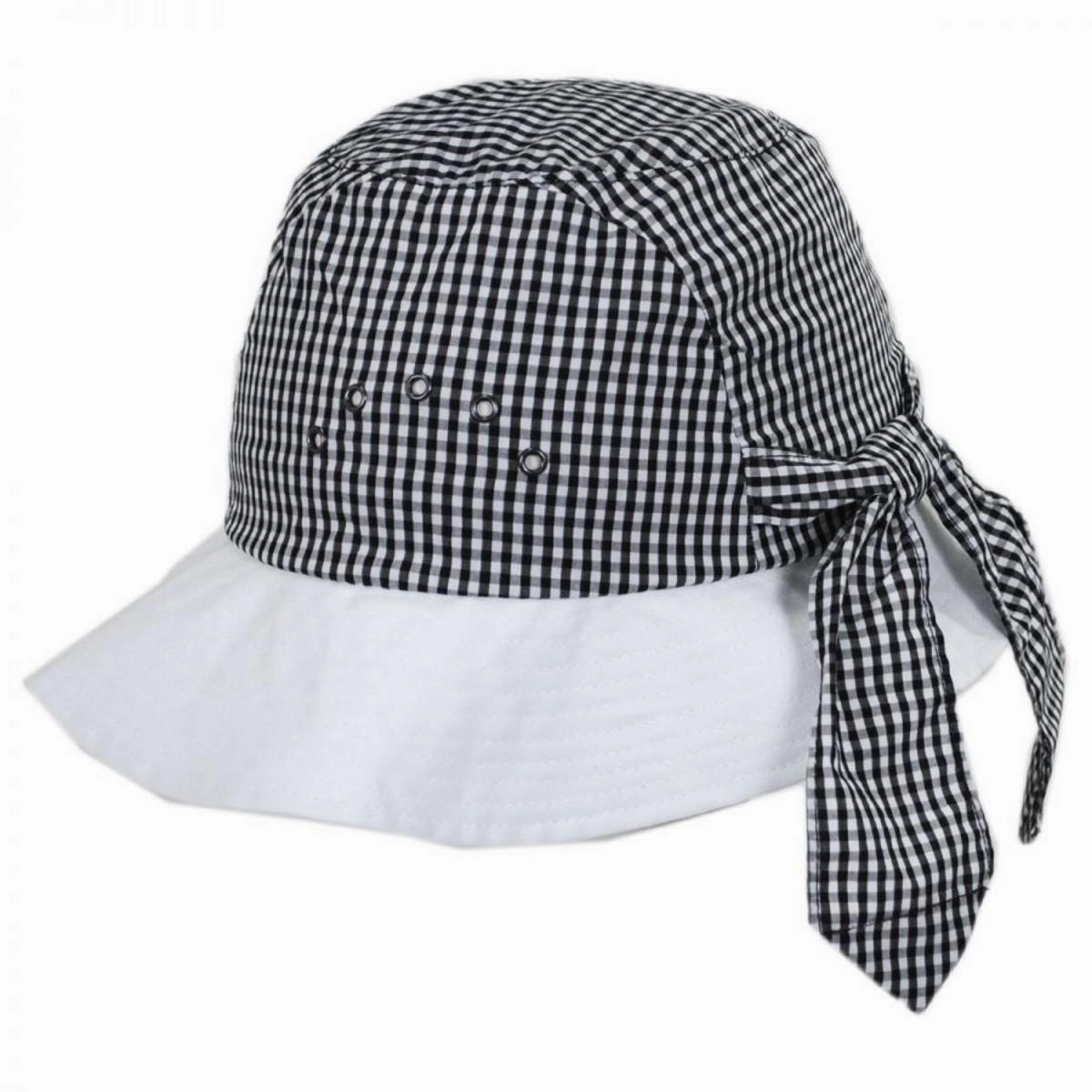 Knotted Cotton Cloche Hat