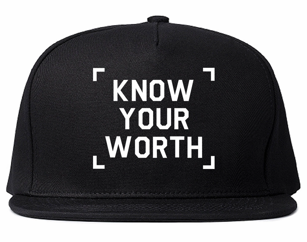Know Your Worth Mens Snapback Hat