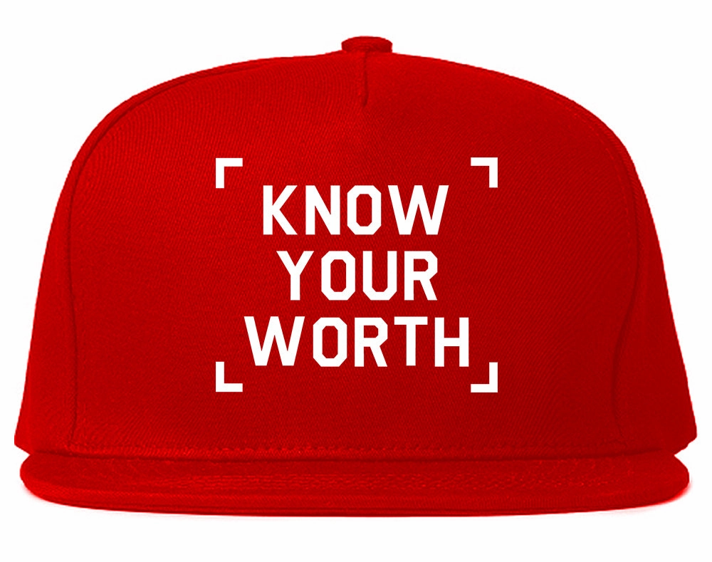 Know Your Worth Mens Snapback Hat