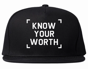 Know Your Worth Mens Snapback Hat