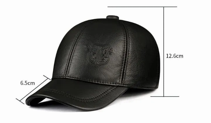 KNS Genuine Leather Baseball Cap