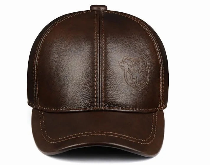 KNS Genuine Leather Baseball Cap
