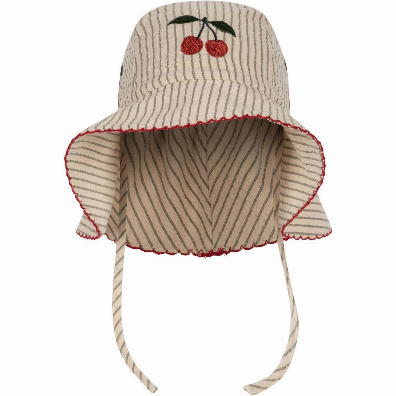 Konges Sljd Ellie Sun Hat Tea Stripe