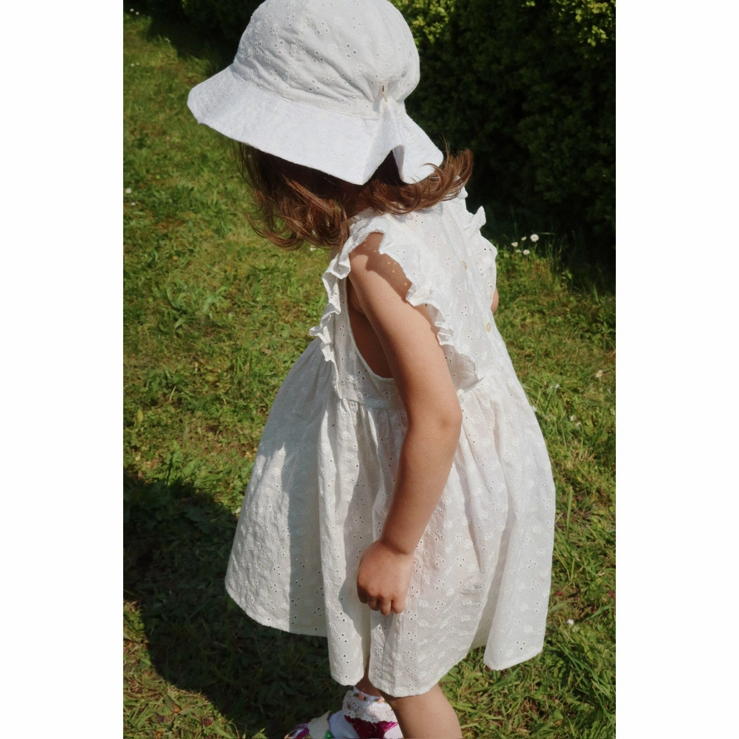 Konges Sljd Optic White Lacey Sun Hat