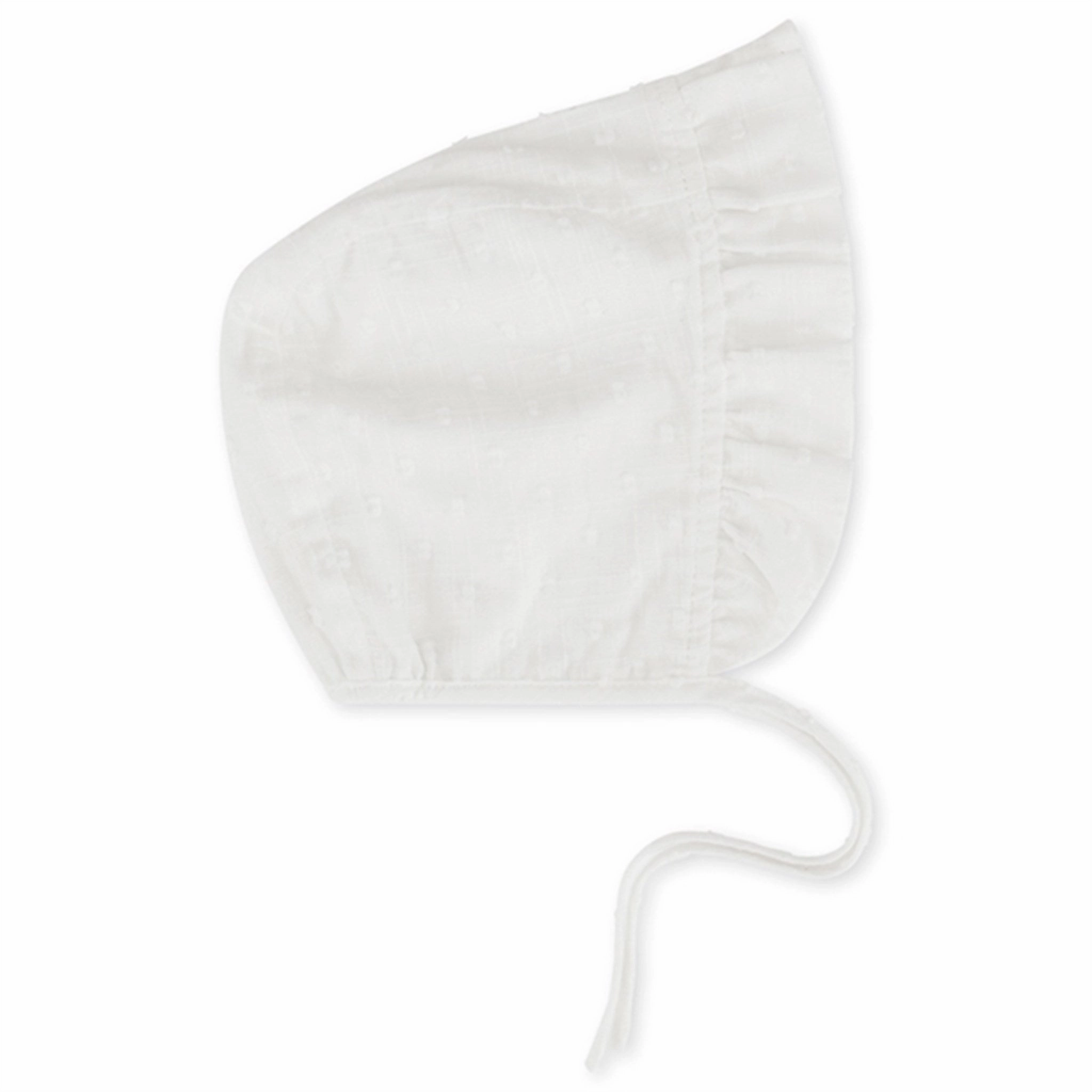 Konges Sljd Uma White Baby Bunnet