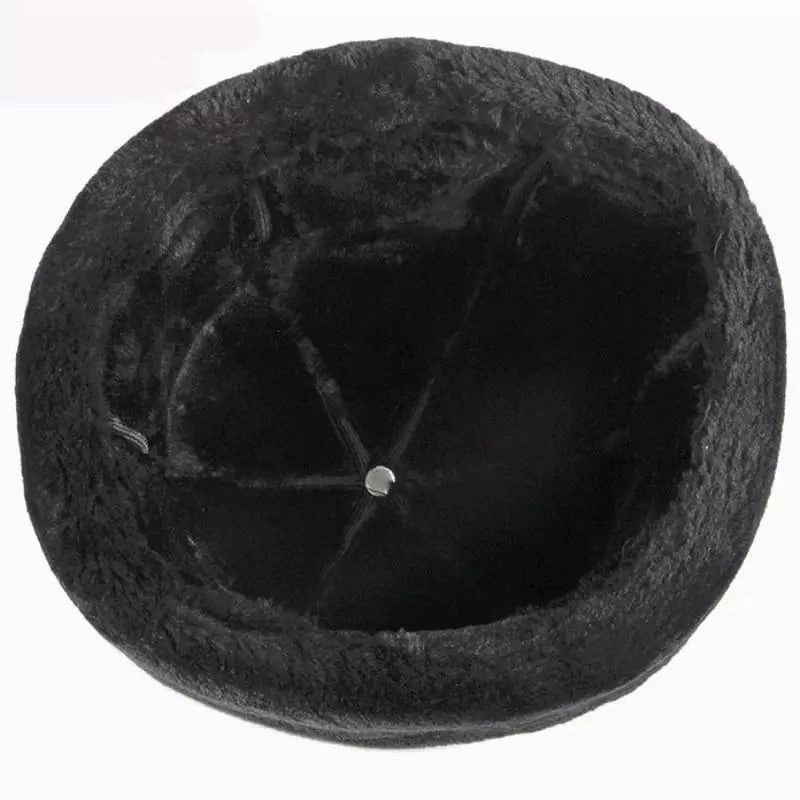 KOV Russian Winter Lined Leather Cap