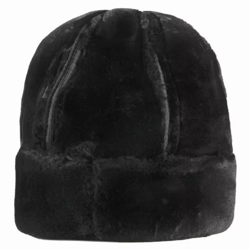 KOV Russian Winter Lined Leather Cap