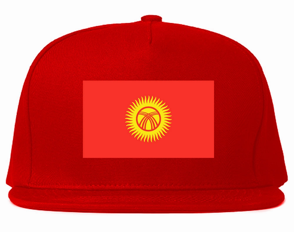 Kyrgystan Flag Country Printed Snapback Hat Cap