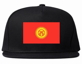 Kyrgystan Flag Country Printed Snapback Hat Cap