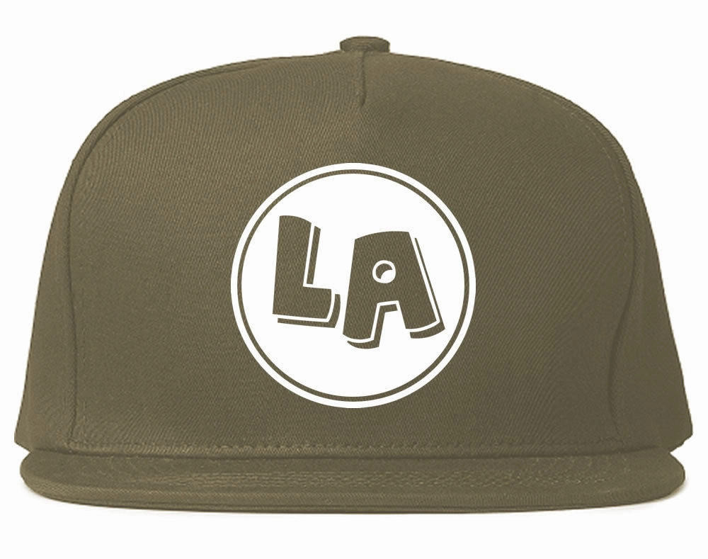 LA Circle Chest Los Angeles Snapback Hat
