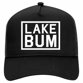 Lake Bum Box Retro Adult 5 Panel Mesh Trucker Hat