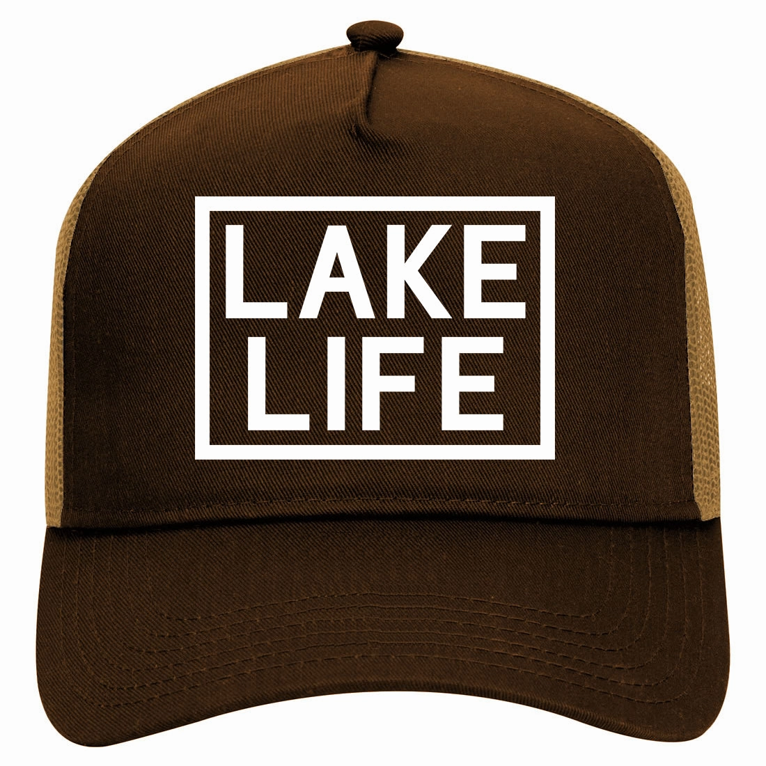 Lake Life Box Retro Adult 5 Panel Mesh Trucker Hat