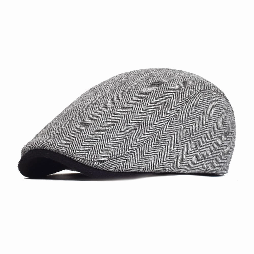 Lamarck Herringbone Flat Cap