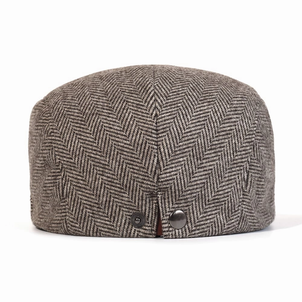 Lamarck Herringbone Flat Cap