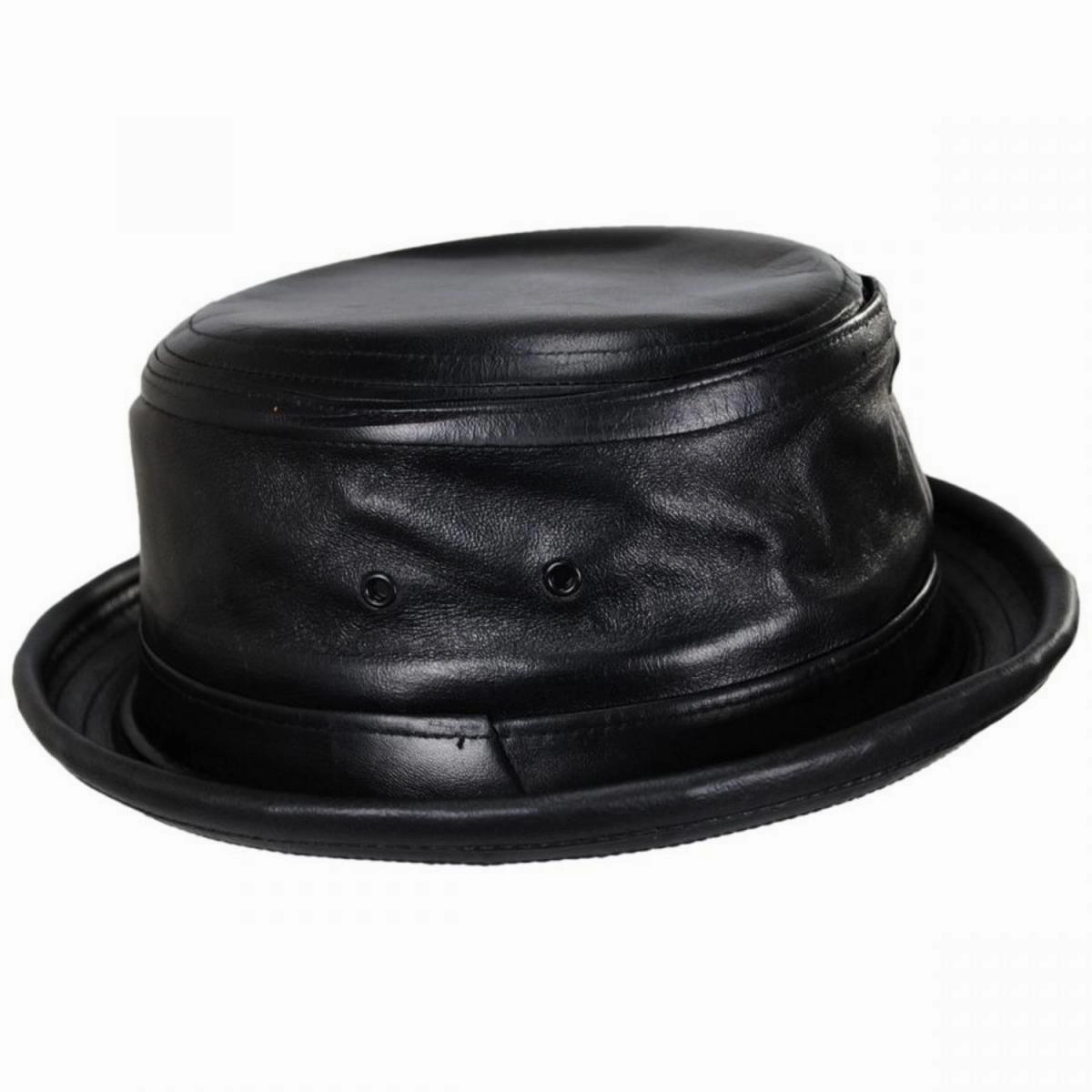 Lambskin Leather Bucket Hat