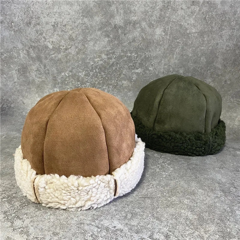 Laponia Suede Furry Docker Cap