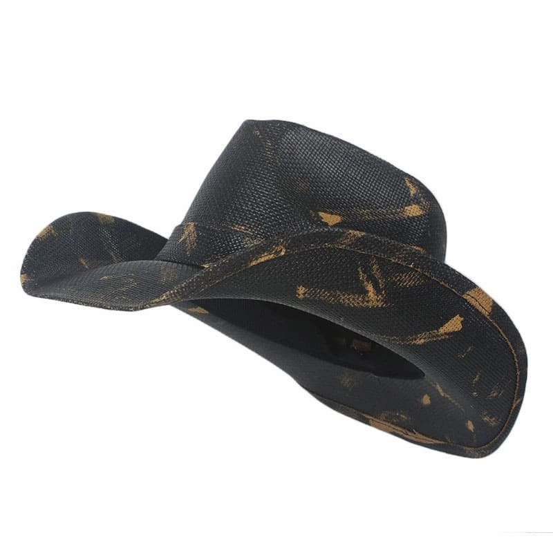 Laredo Black Straw Cowboy Hat