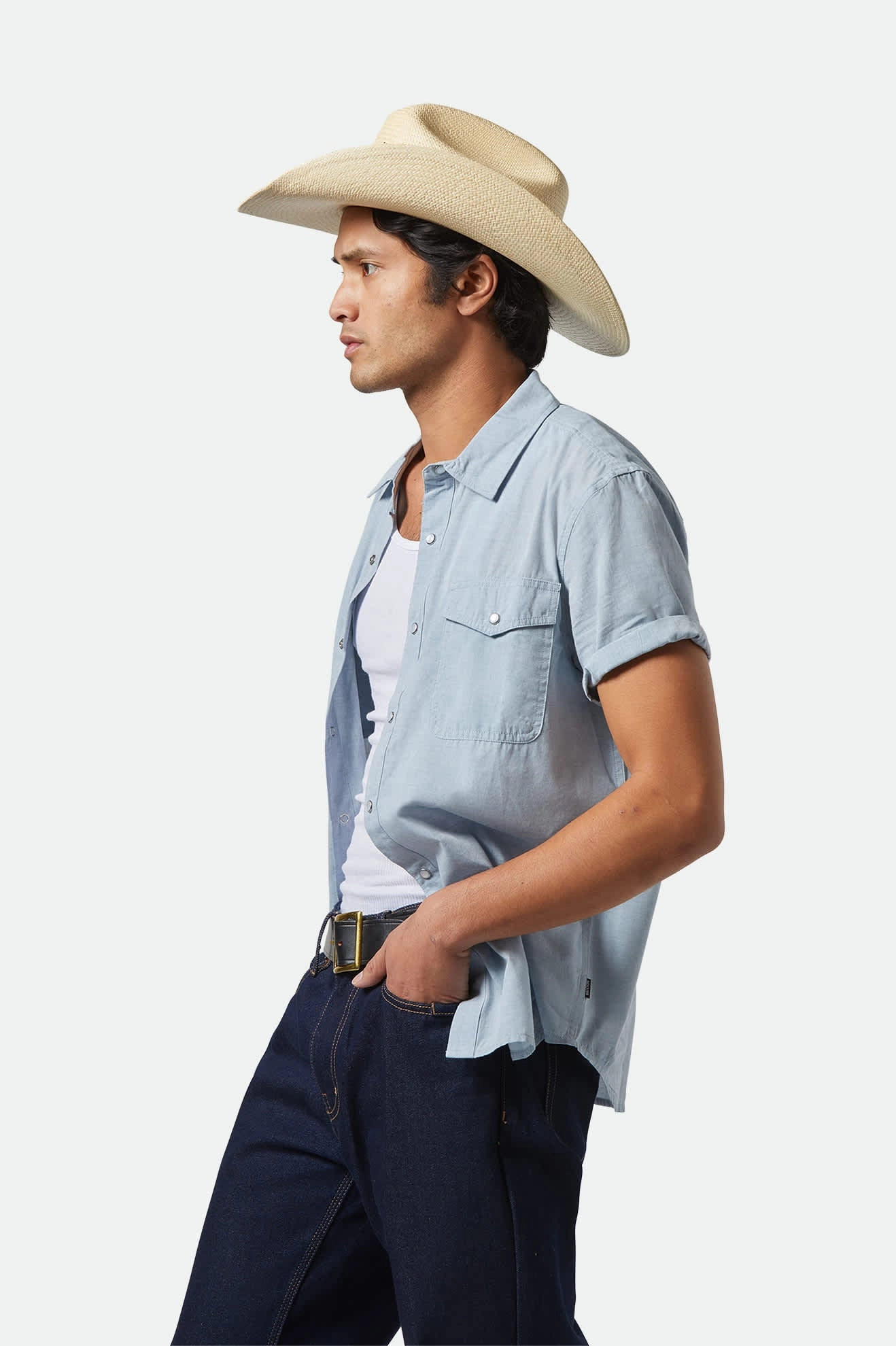 Laredo Panama Straw Cowboy Hat - Catalina Sand