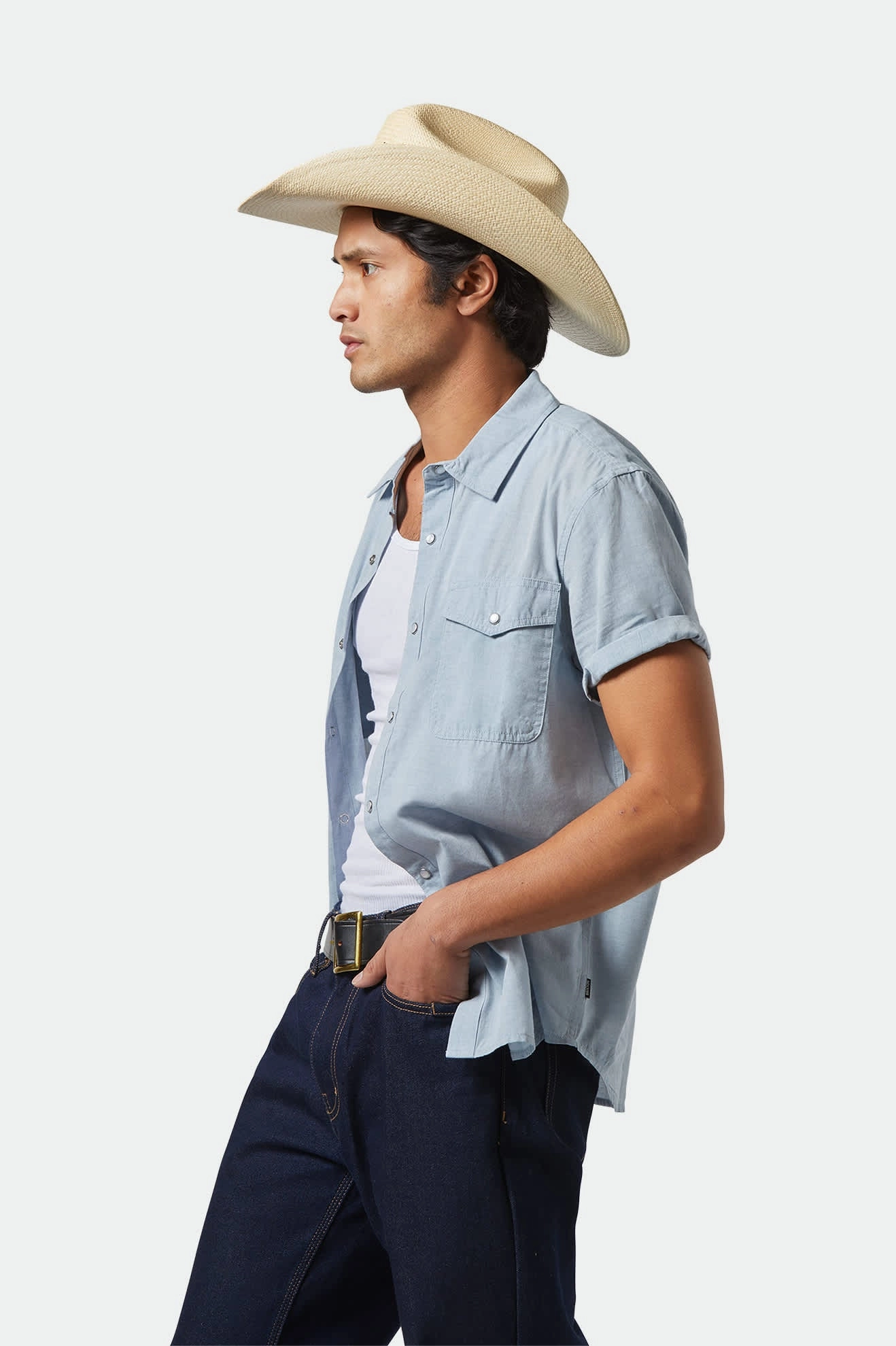 Laredo Panama Straw Cowboy Hat - Catalina Sand