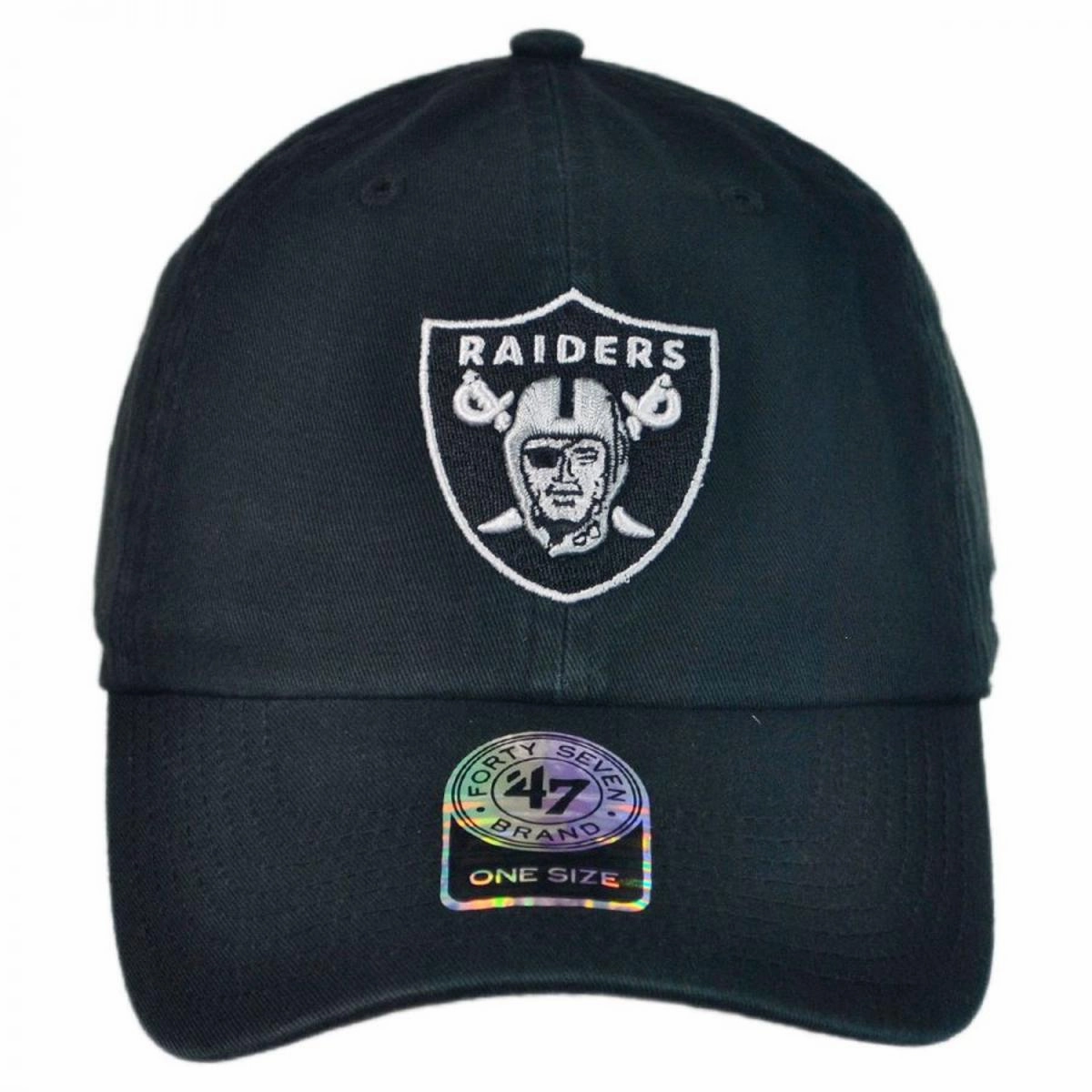 Las Vegas Raiders NFL Clean Up Strapback Baseball Cap Dad Hat