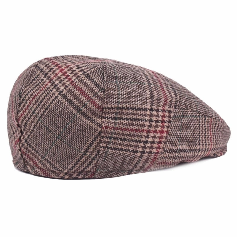 Lausanne Tartan Cotton Flat Cap