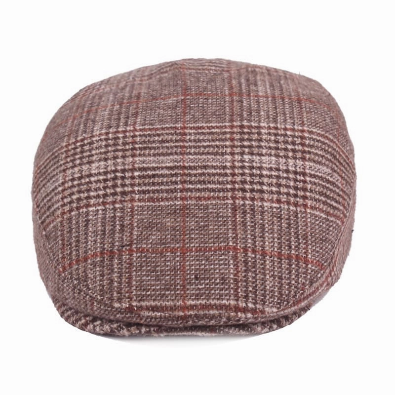 Lausanne Tartan Cotton Flat Cap