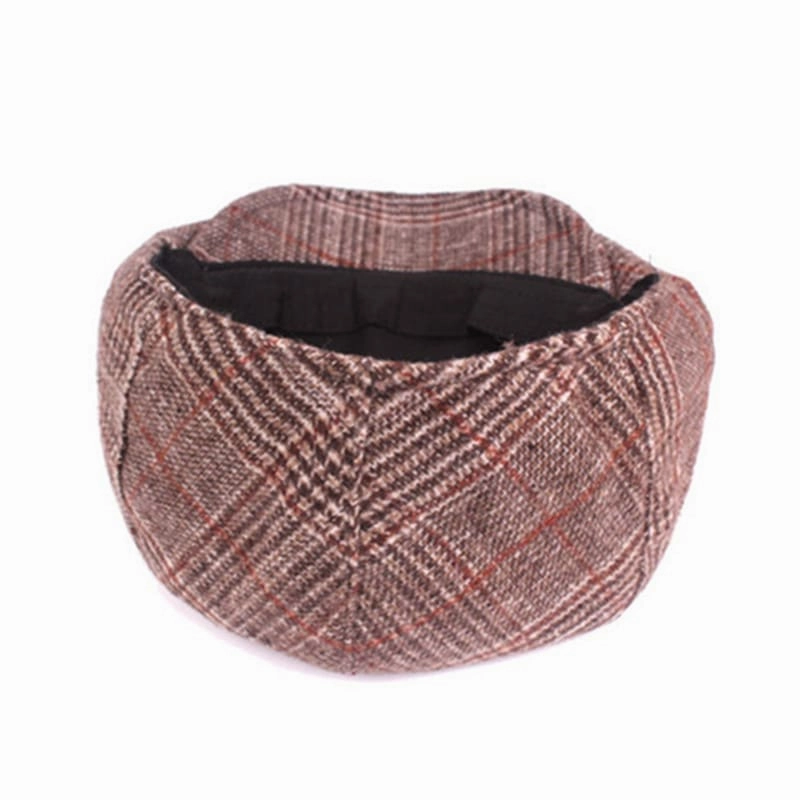 Lausanne Tartan Cotton Flat Cap