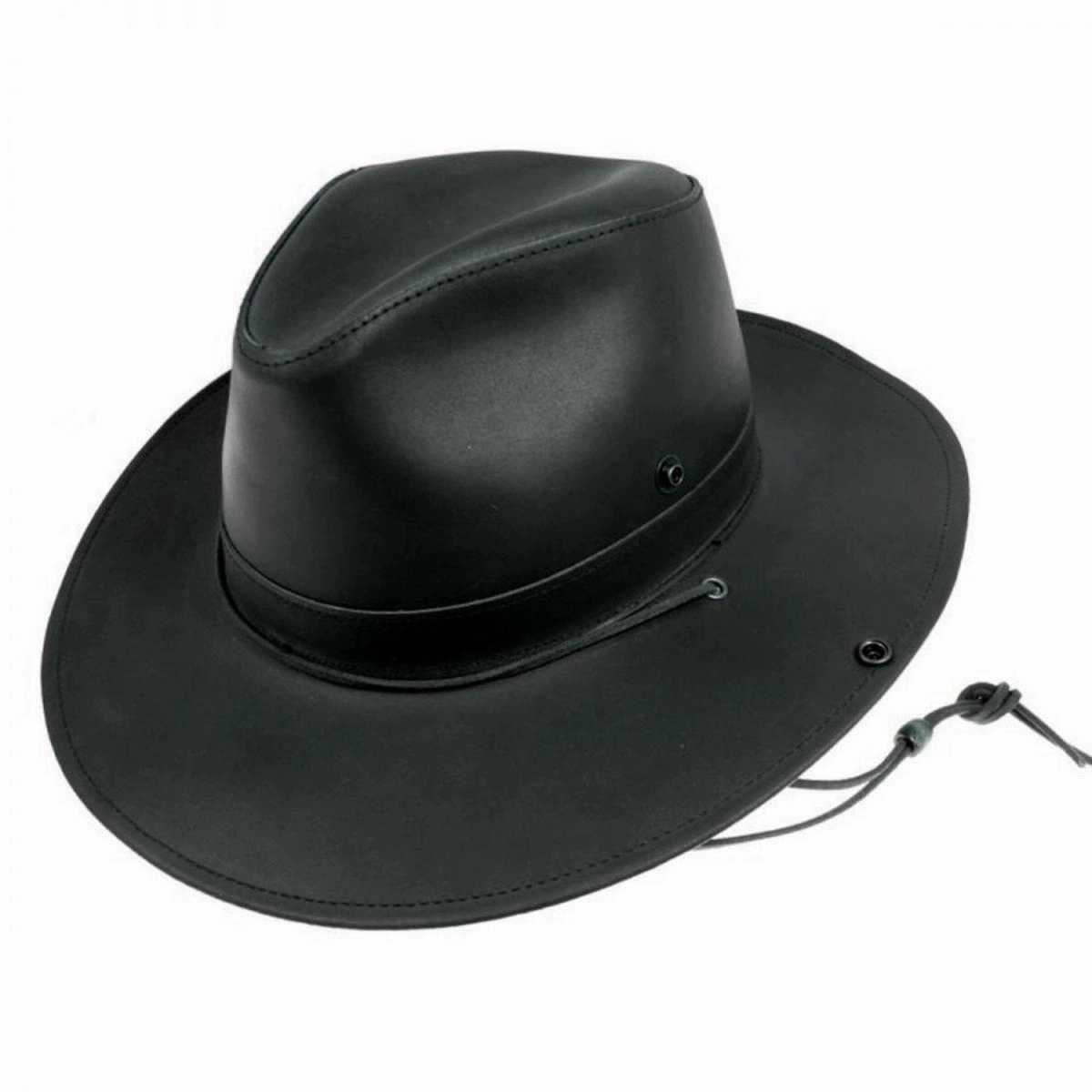 Leather Aussie Fedora Hat