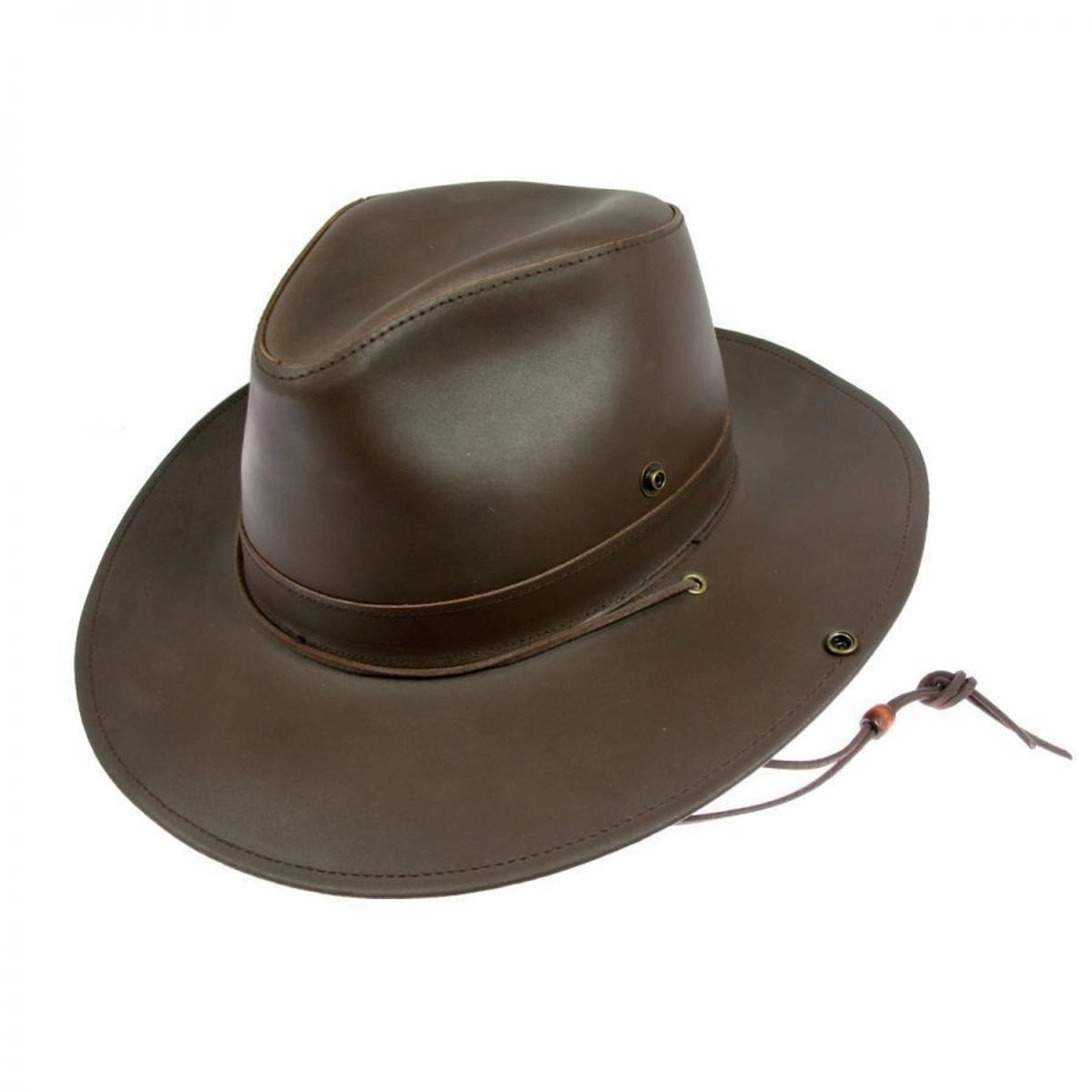 Leather Aussie Fedora Hat