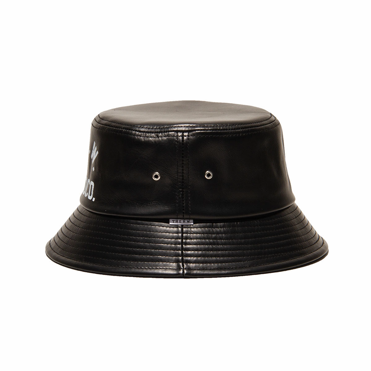 LEATHER HAT - Black