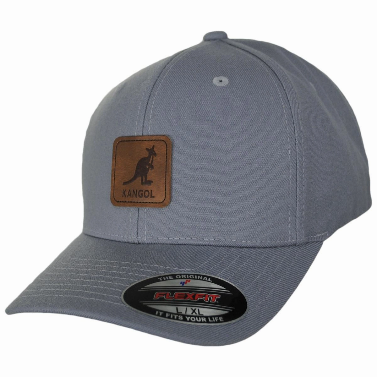 Leather Patch Flexfit Fitted Baseball Cap