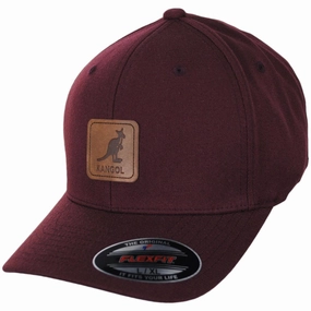 Leather Patch Flexfit Fitted Baseball Cap