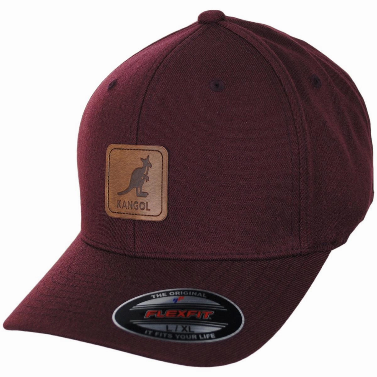 Leather Patch Flexfit Fitted Baseball Cap