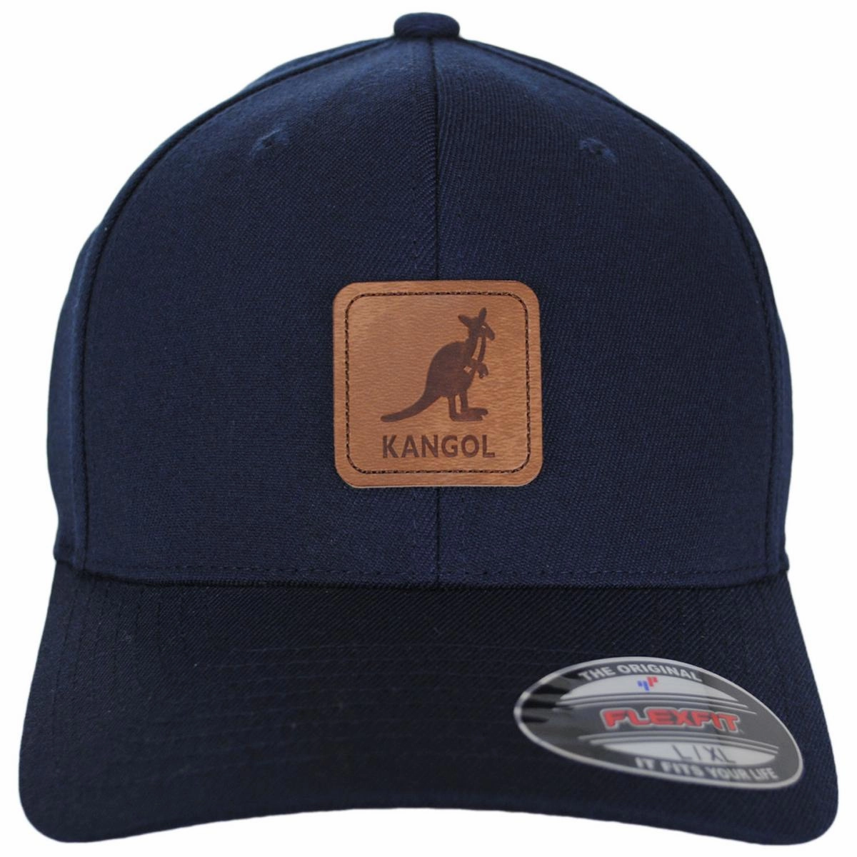 Leather Patch Flexfit Fitted Baseball Cap