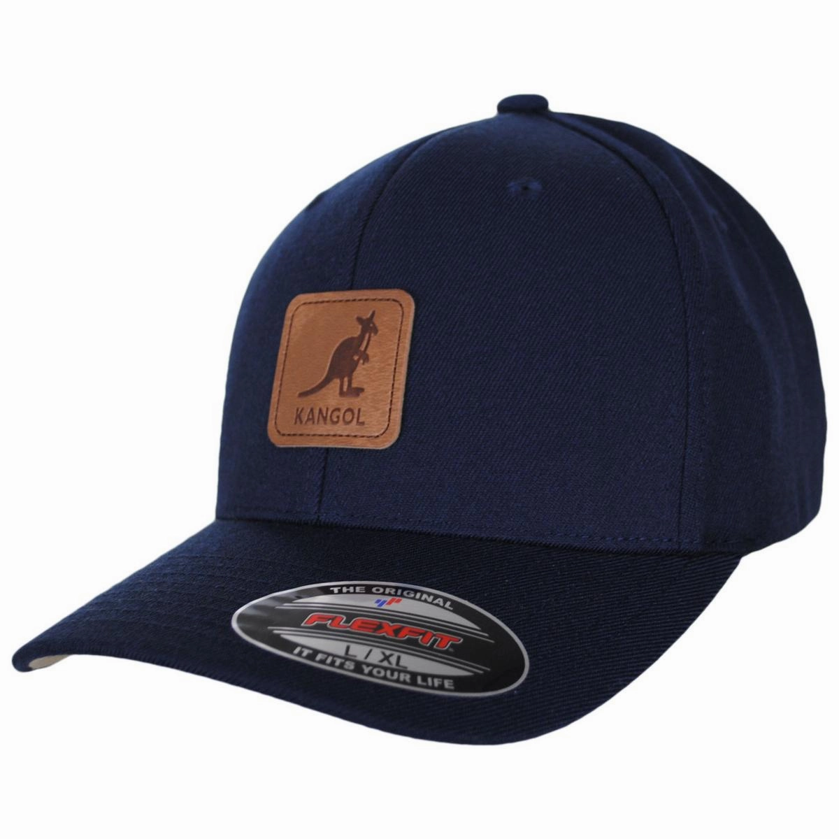 Leather Patch Flexfit Fitted Baseball Cap