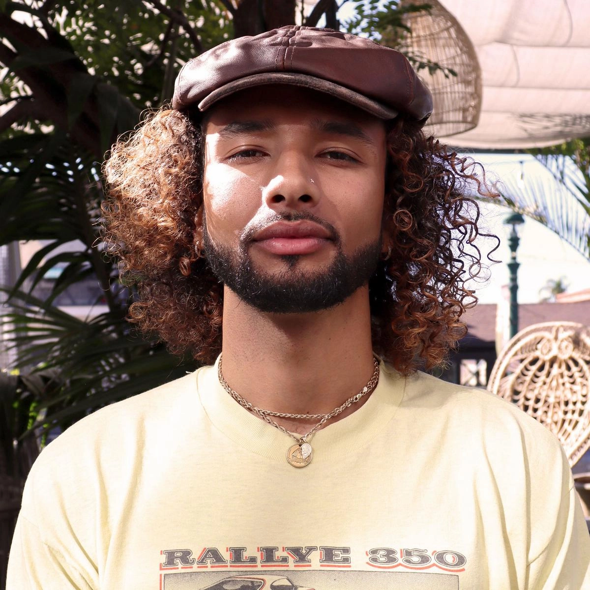 Leather Suede Newsboy Cap