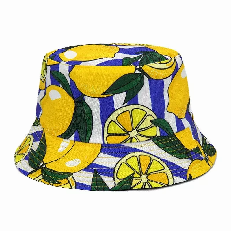 Lemons Reversible Bucket Hat