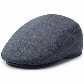 Lenny's Plaid Cotton Flat Cap