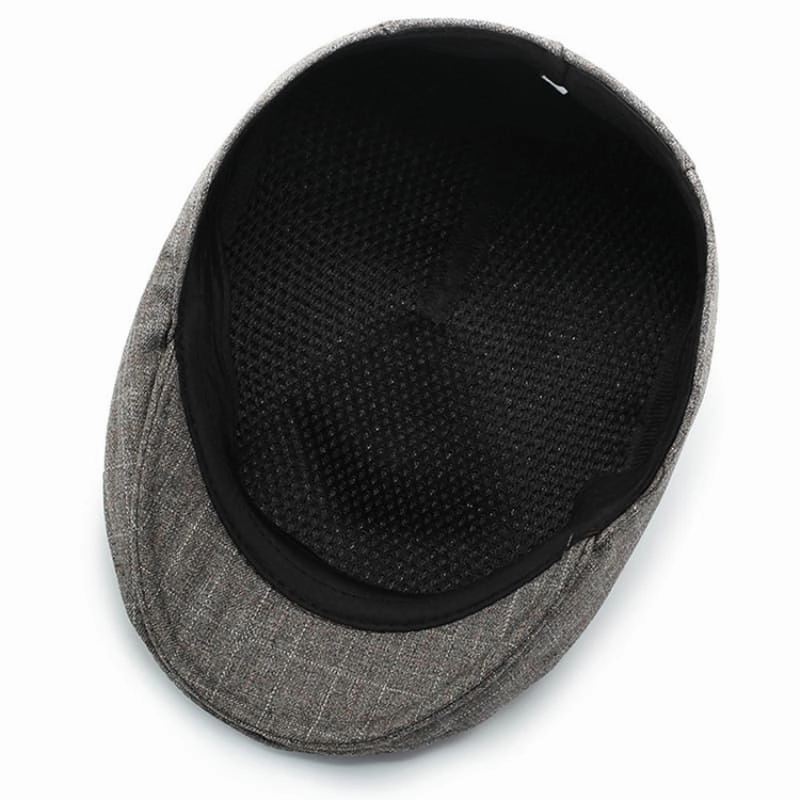 Lenny's Plaid Cotton Flat Cap