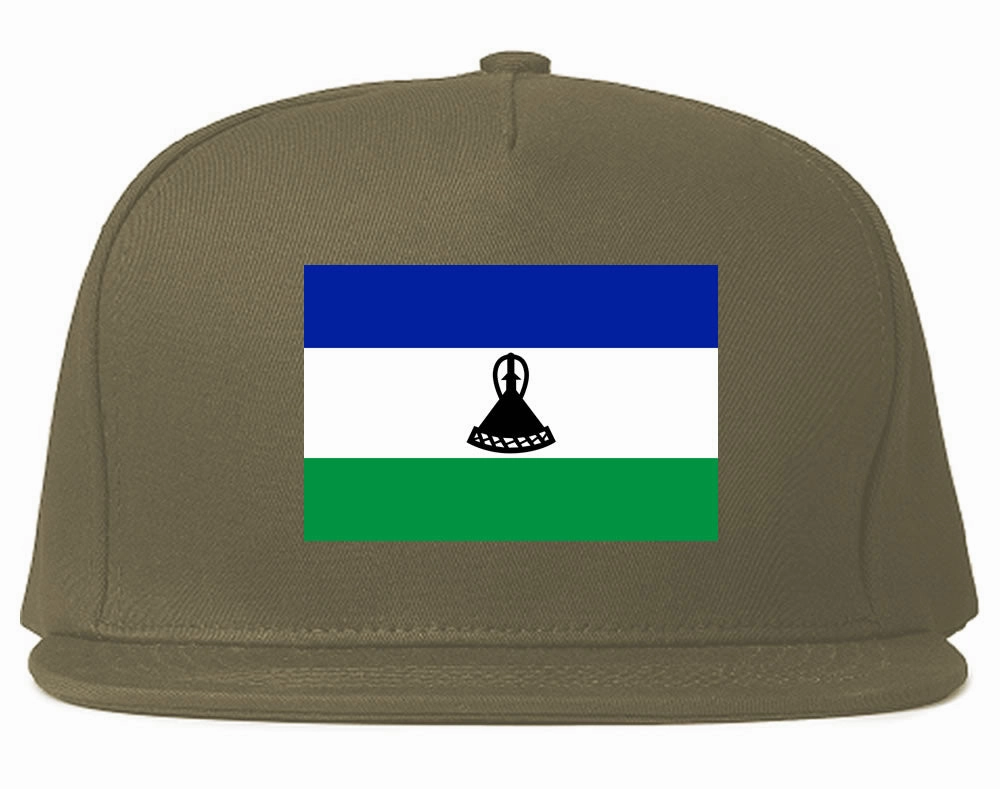 Lesotho Flag Country Printed Snapback Hat Cap