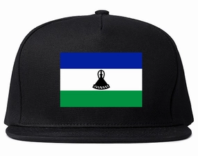 Lesotho Flag Country Printed Snapback Hat Cap