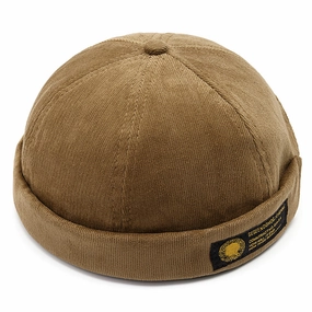 Lesov Vintage Corduroy Docker Cap