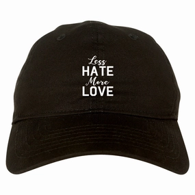 Less Hate More Love Mens Dad Hat