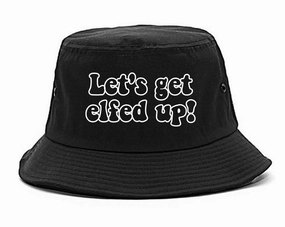 Lets Get Elfed Up Funny Christmas Mens Bucket Hat
