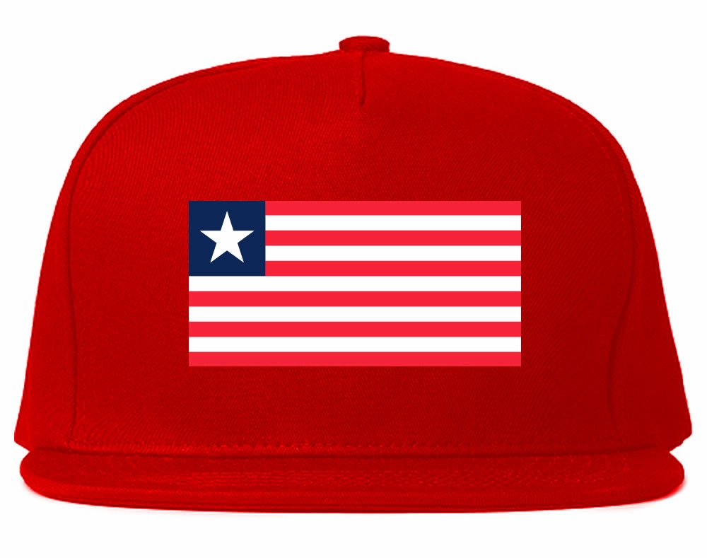 Liberia Flag Country Printed Snapback Hat Cap