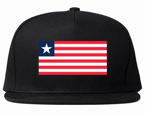 Liberia Flag Country Printed Snapback Hat Cap
