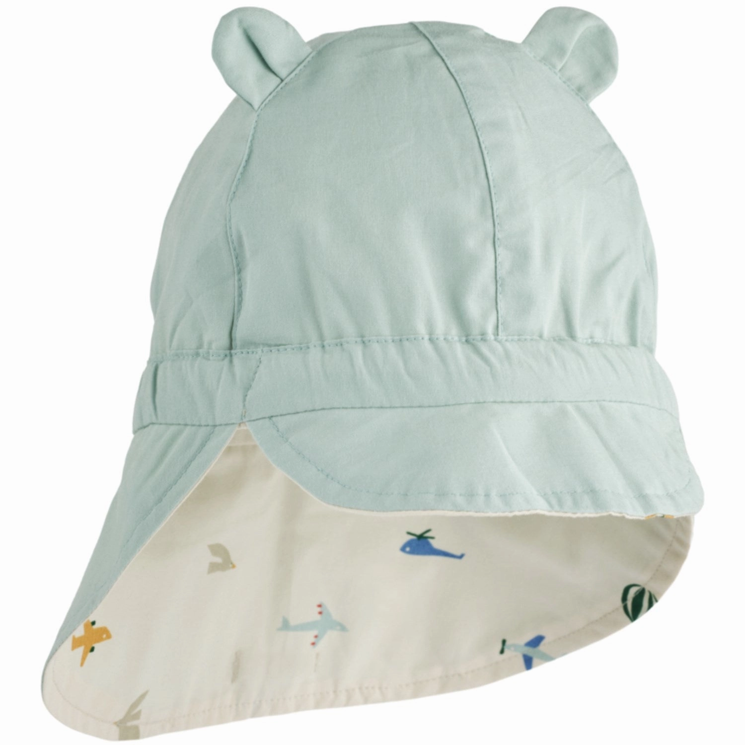 LIEWOOD Aviator / Ecru Gorm Reversible Sun hat With Ears